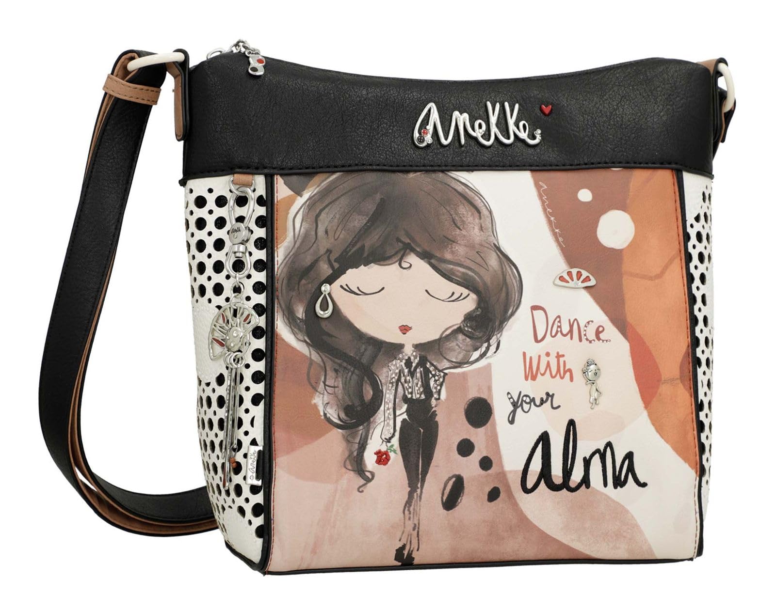 Anekke Alma crossbody tracolla 30x27 donna scomparti