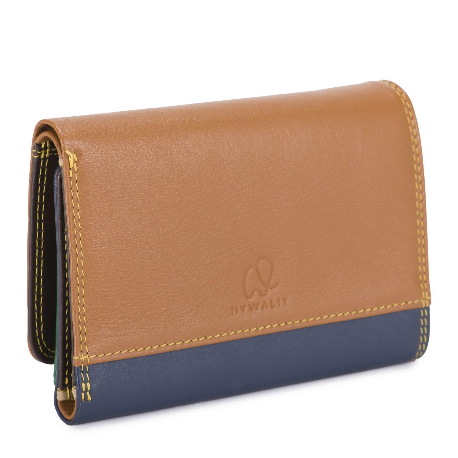 Mywalit Milano Trifold portafoglio pelle bosco