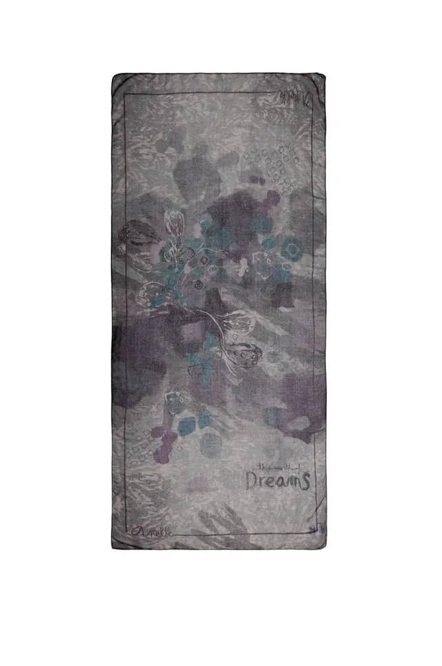 Anekke Evolution fazzoletto grigio stampa donna