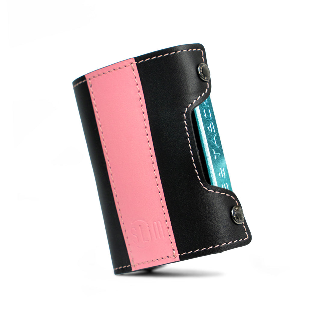 SLim Be Tasck portafoglio Bicolor Rosanero frame nero