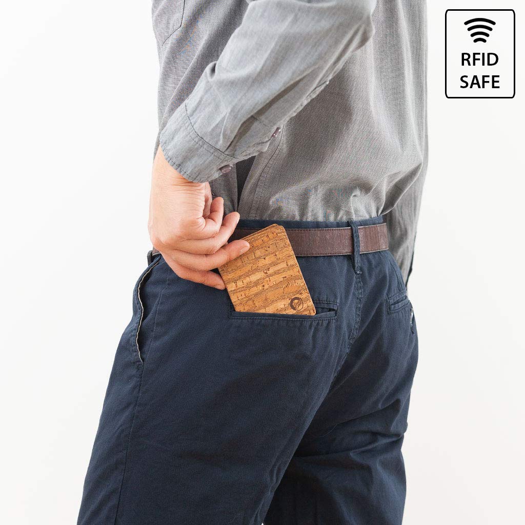 Corkor Wallets portafoglio slim sughero zebra RFID
