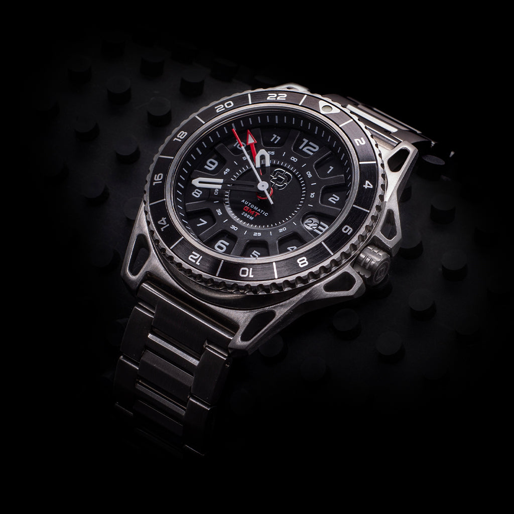 Dango GMT-01 orologio automatico acciaio nero