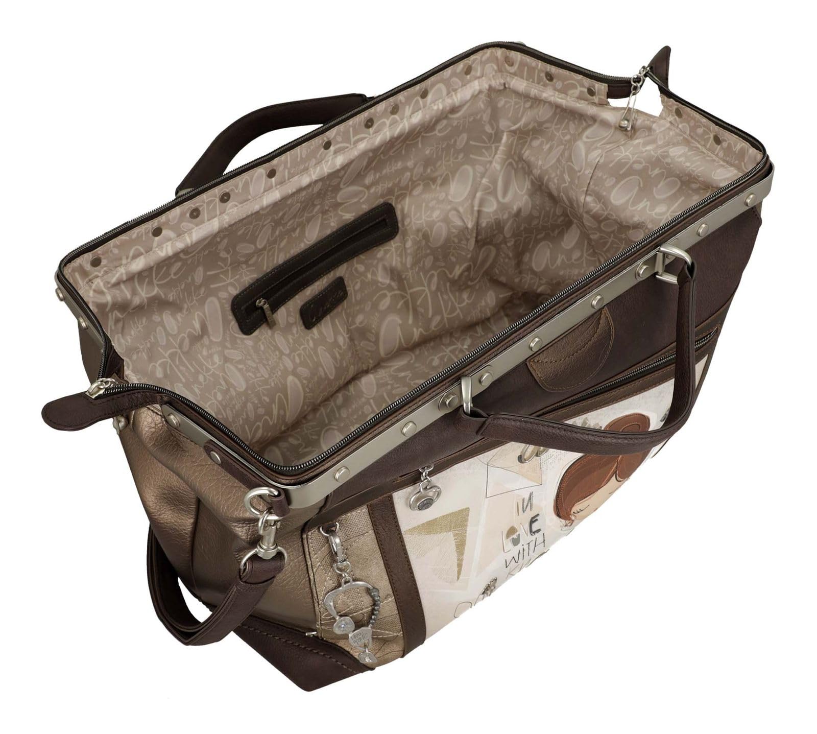 Anekke Sophia borsa da viaggio stampa geometrica