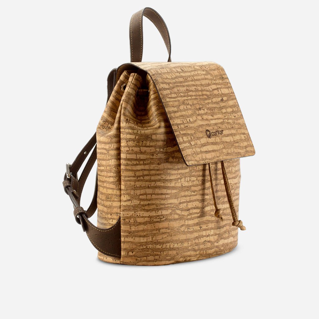 Corkor Bags zaino sughero marrone vegan tracolla