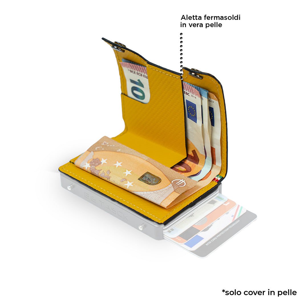SLim Cover Pelle Be Tasck Carbon Giallo
