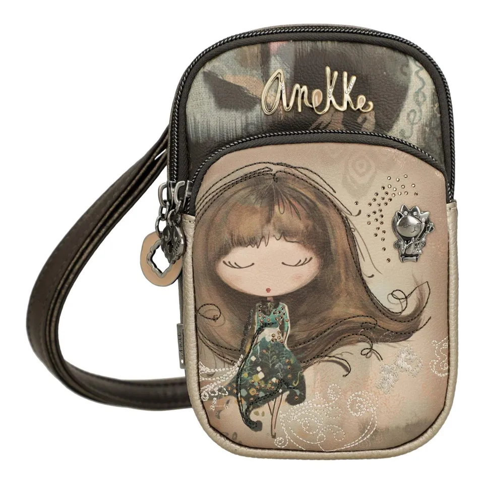 Anekke Real Mini Tracolla Borsa a Tracolla con Tasca Donna