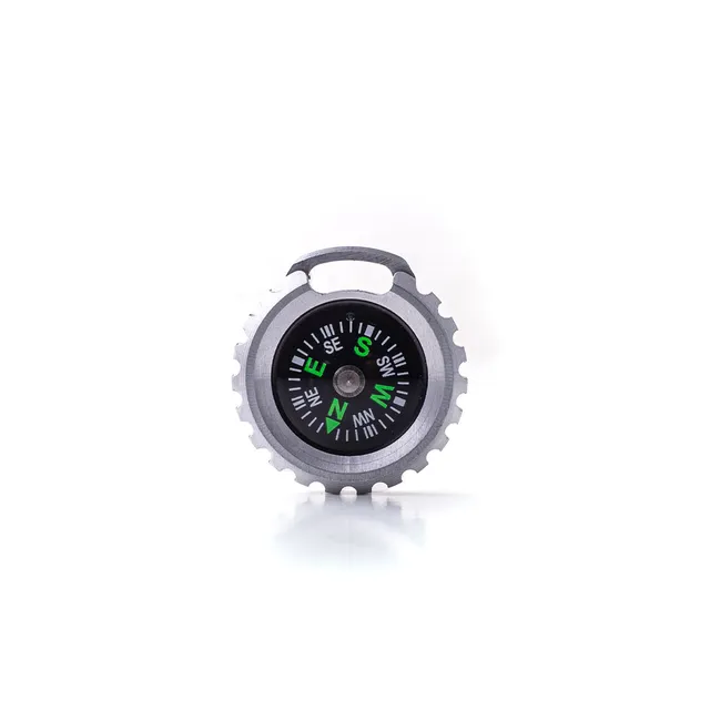 Dango Compass bussola tascabile Jet Black alluminio liquido