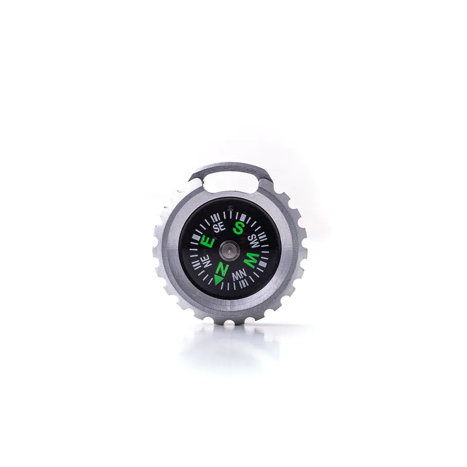 Dango Compass bussola tascabile Jet Black alluminio liquido