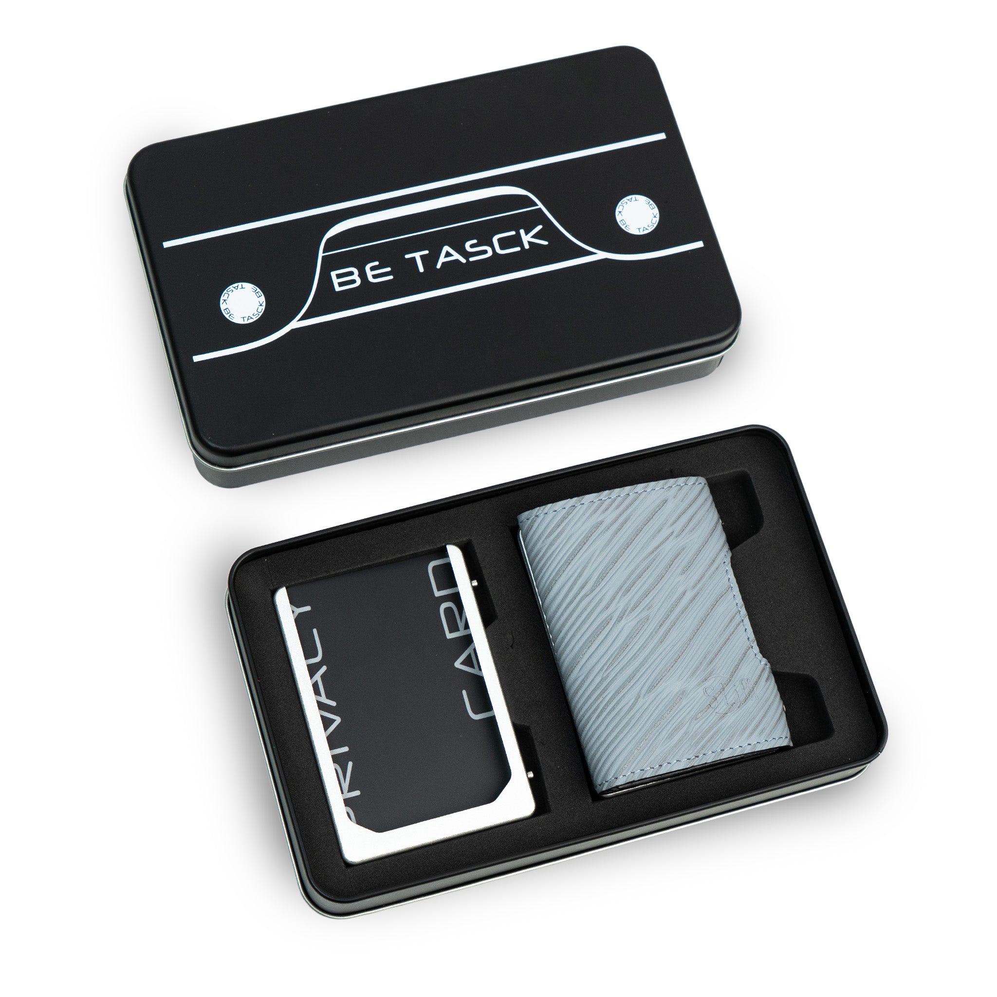 SLim Be Tasck Epi Grigio Ghiaccio portafoglio compatto RFID