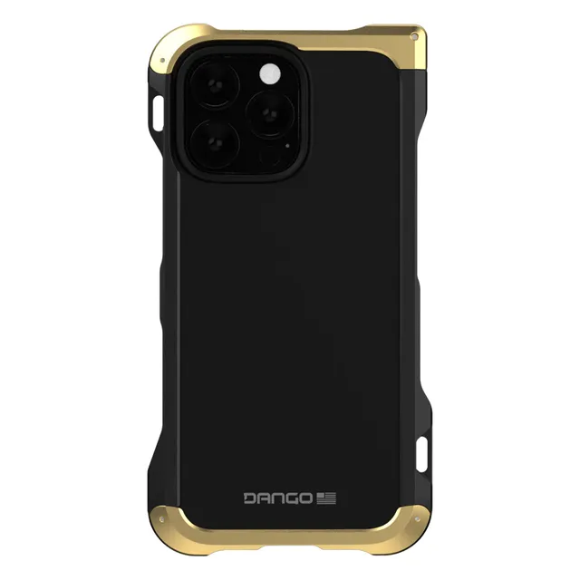 Dango Adapt Cover iPhone 16 Pro Max nero oro silicone