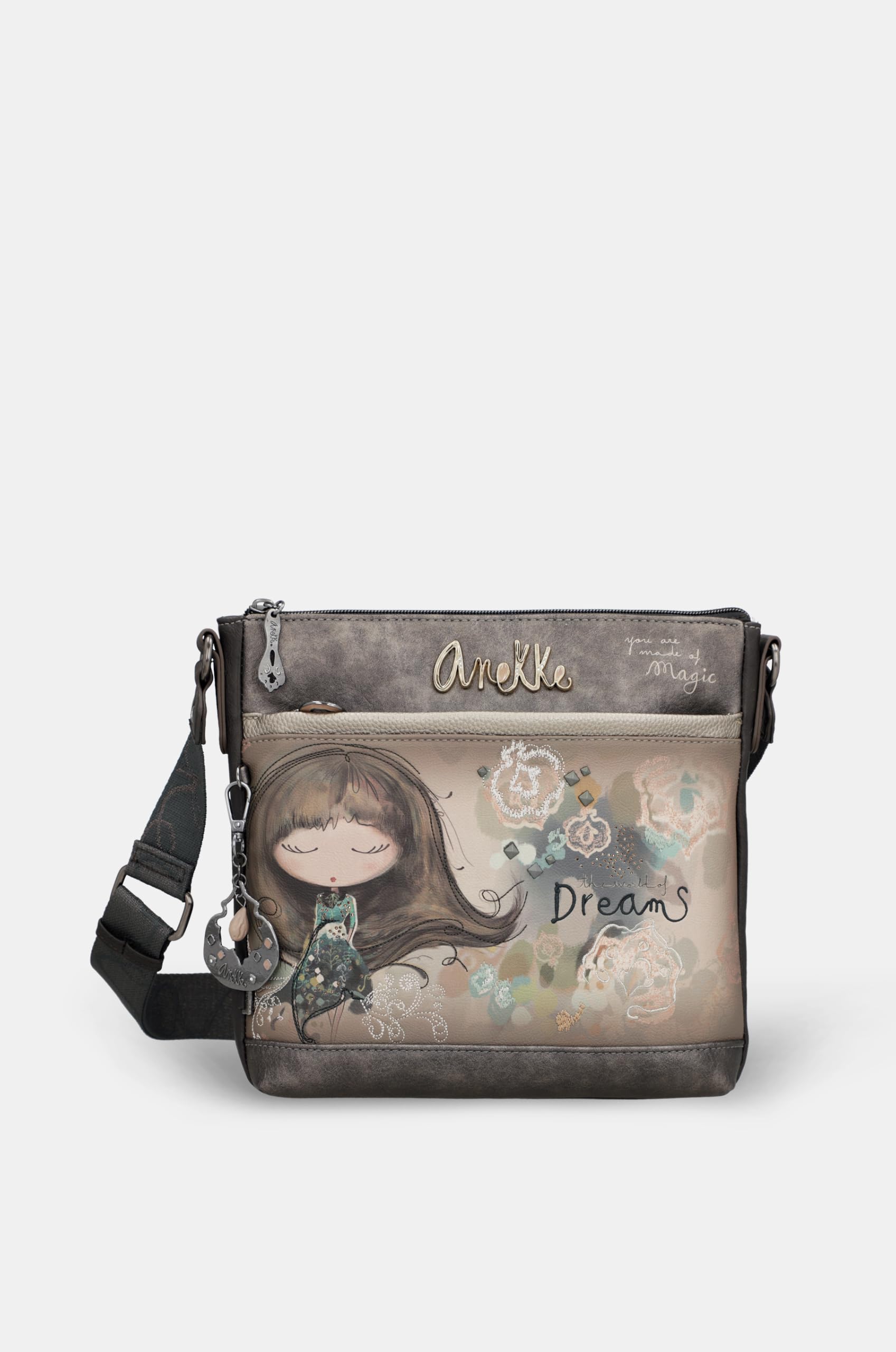 Anekke Real borsa tracolla donna 27x26x8 cm cerniera