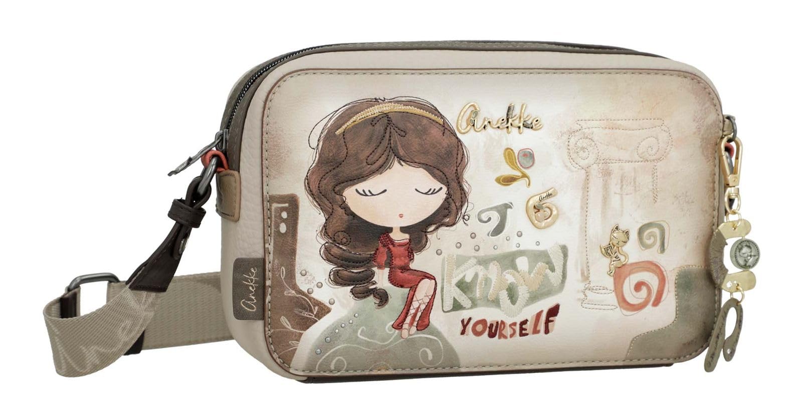 Anekke Muse Borsa a Tracolla Piccola Stampa Grecia