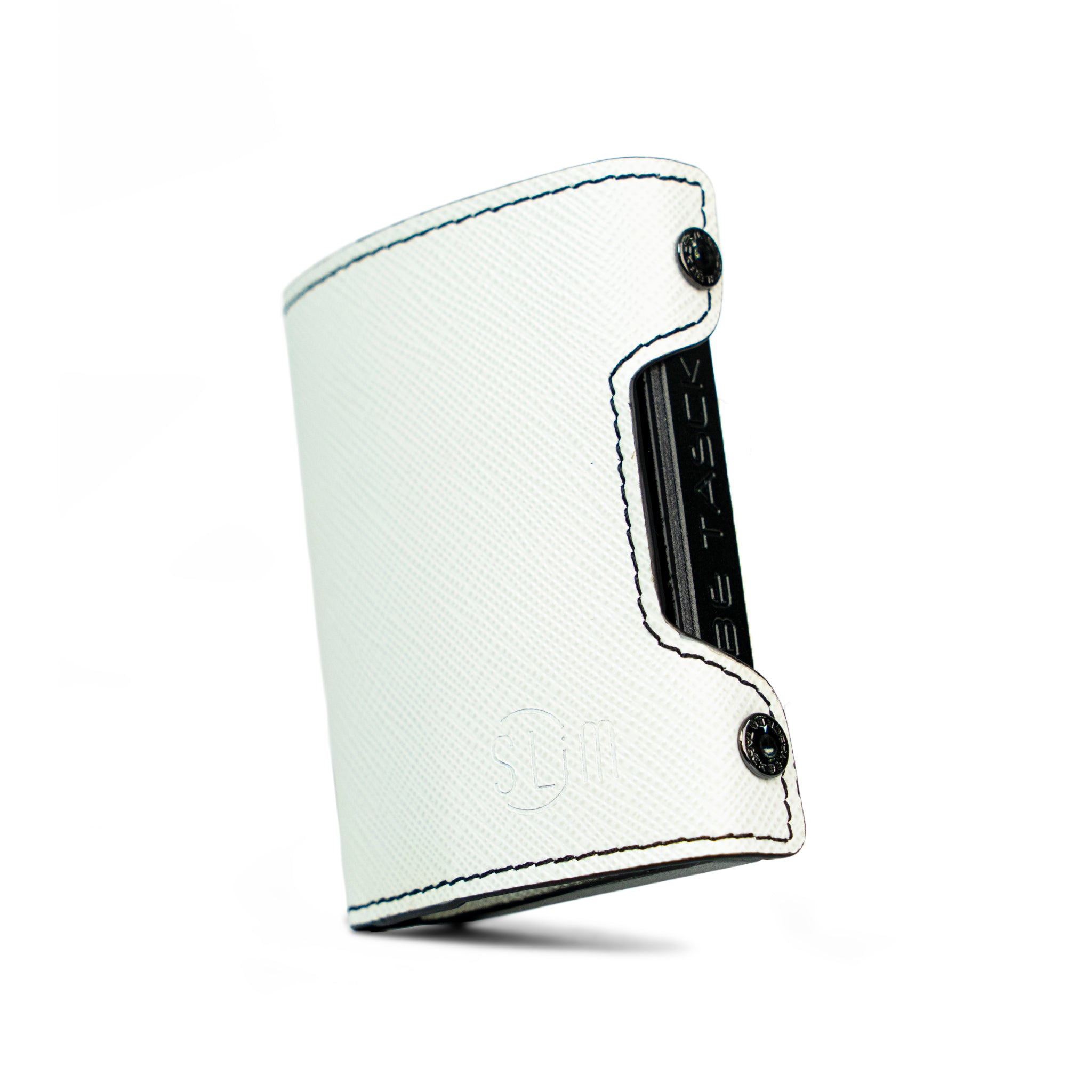 SLim Be Tasck Saffiano Bianco Nero Frame Nero