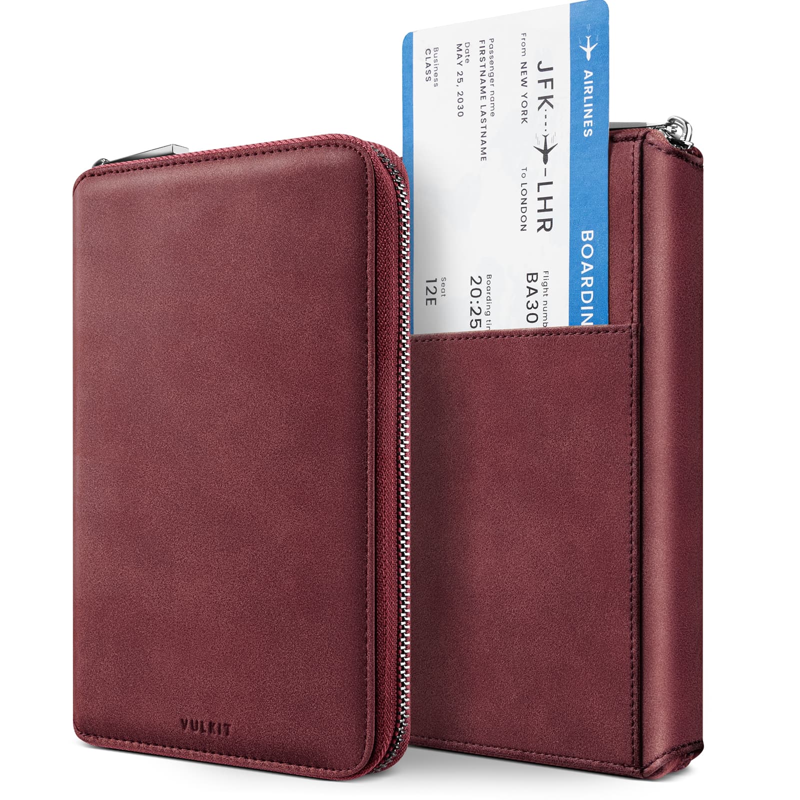 VULKIT VPW113 porta passaporto famiglia nero RFID AirTag