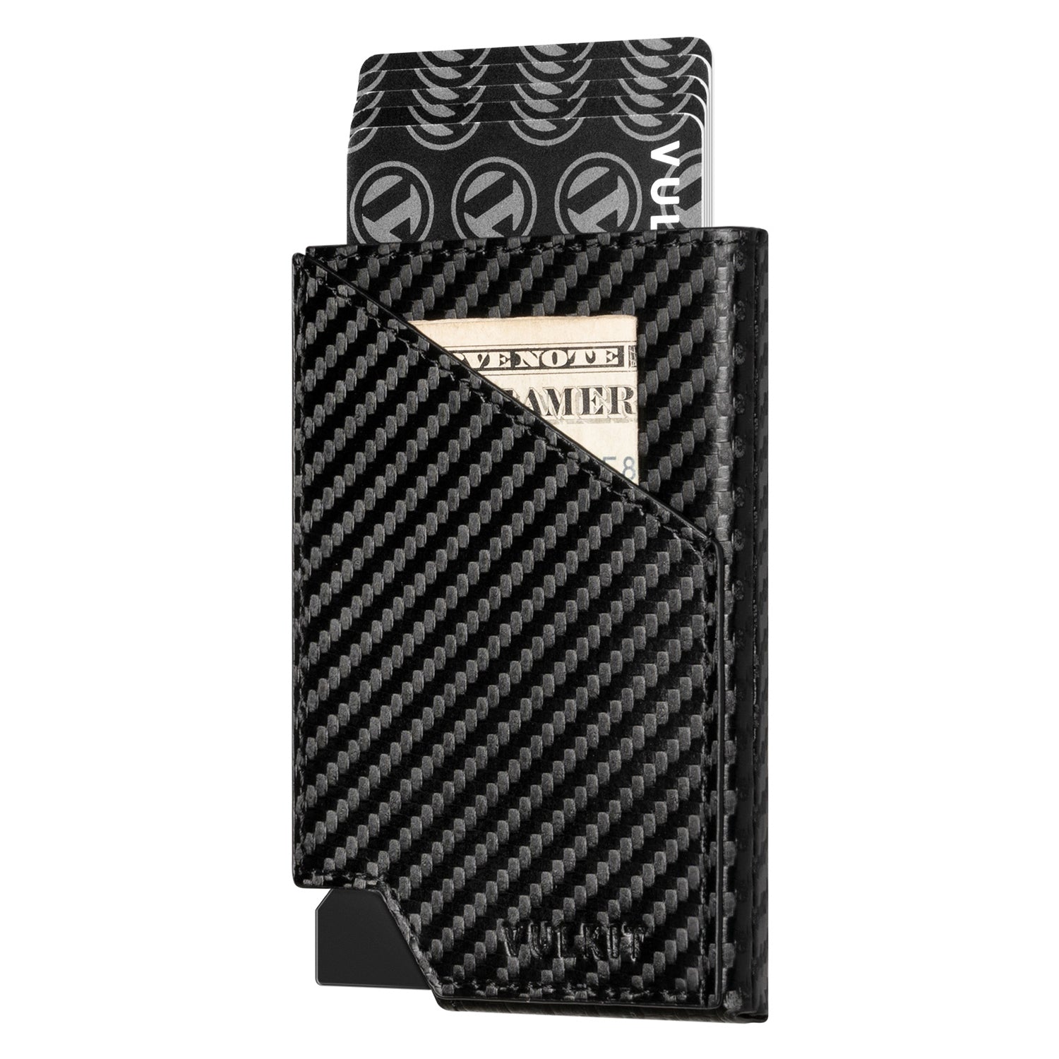 VULKIT Pop Up Wallet VC401 portacarte alluminio nero slim