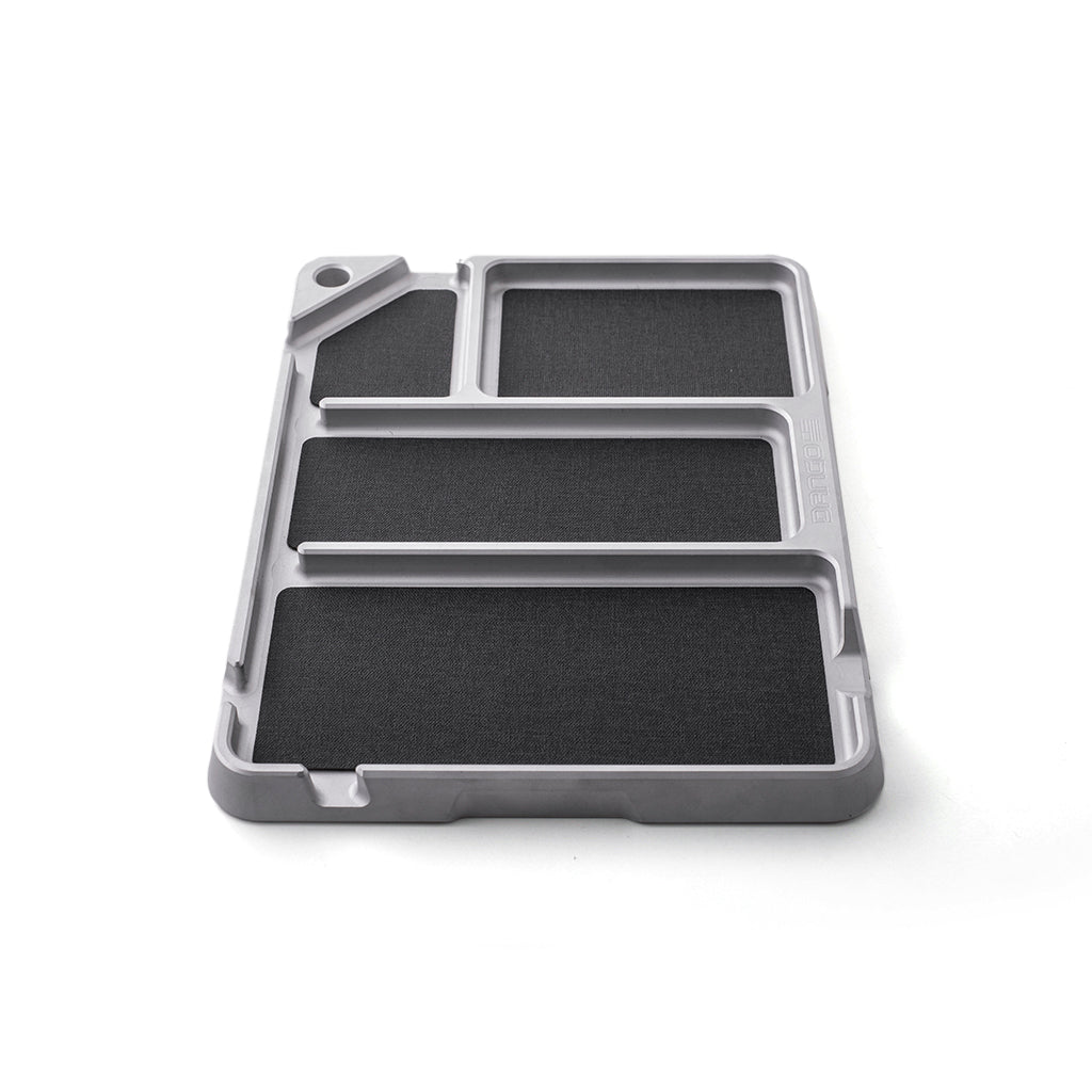 Dango Trays EDC Tray svuotatasche alluminio grigio 4 scomparti