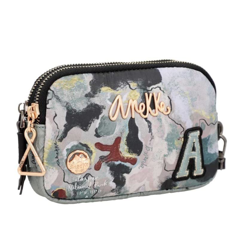 Anekke Nature Woods portatodo 2 zip marrone organizer