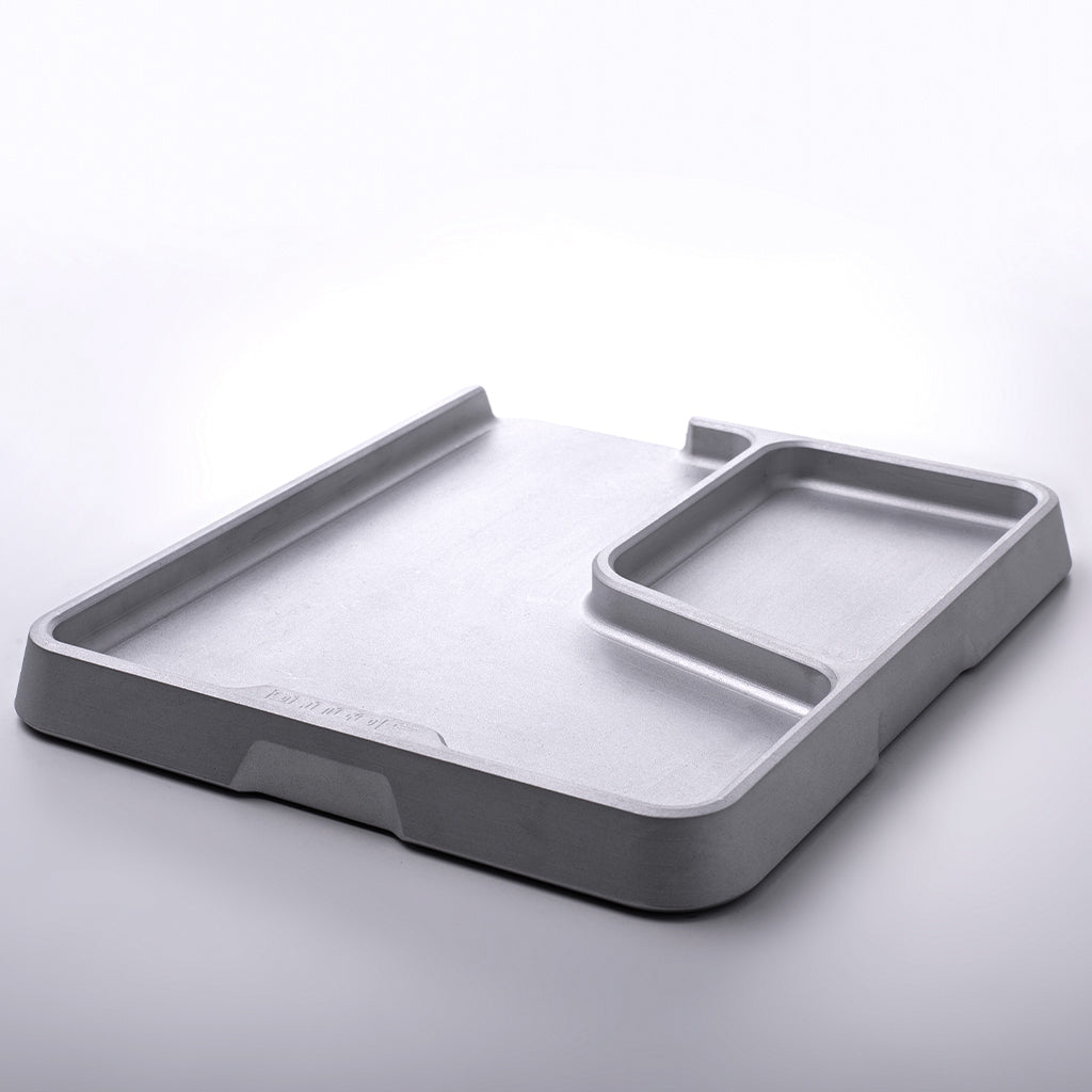 Dango Side Tray svuotatasche alluminio 2 scomparti