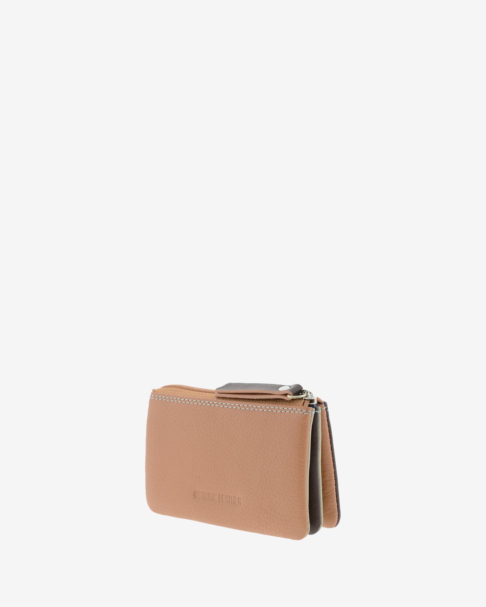 Adapell Wakanda 4215 portamonete pelle marrone zip