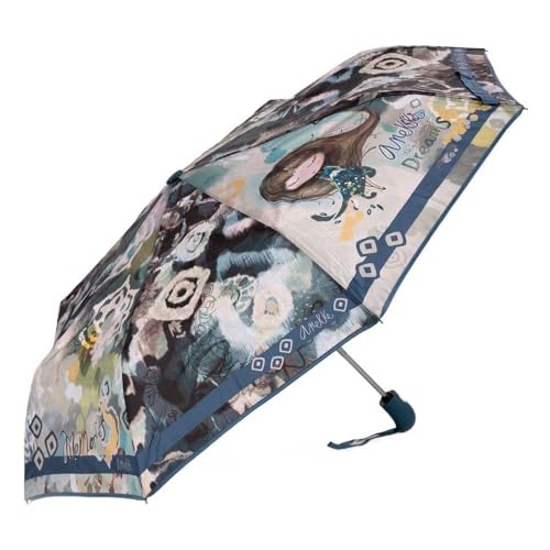 Anekke Real Ombrello Pieghevole Automatico Multicolore