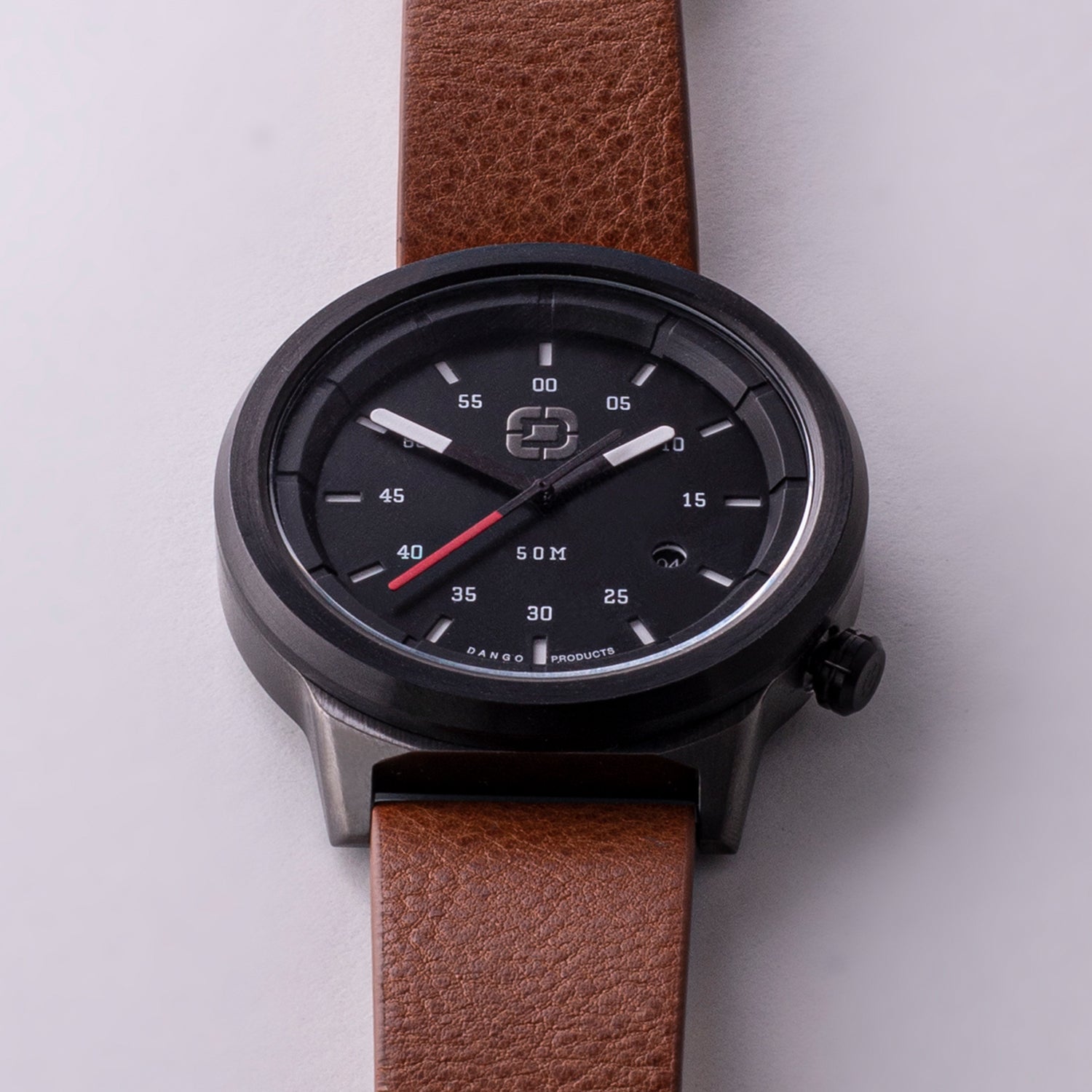 Dango Dapper Watch Orologio 45mm Pelle Nera 50M