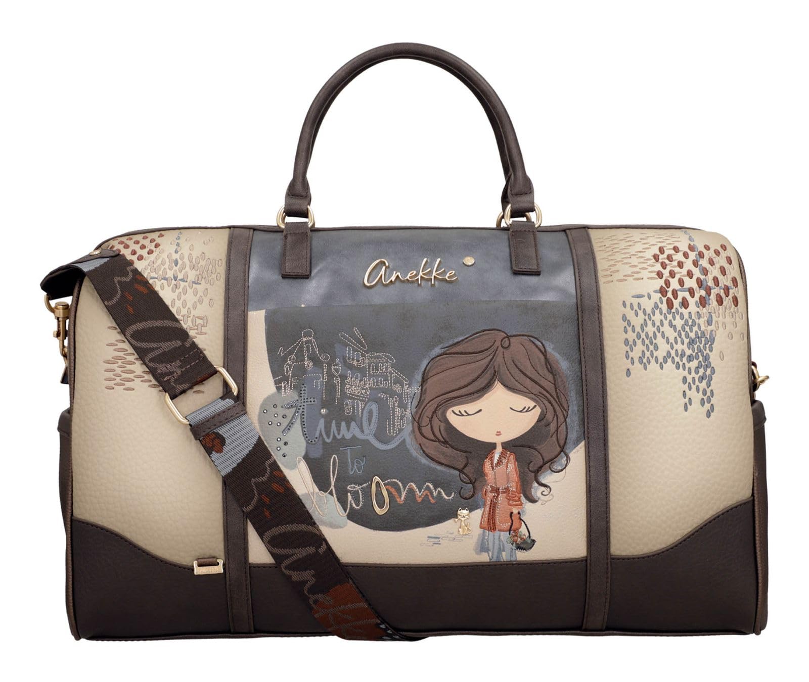 Anekke Tulip Borsone Viaggio Capiente Attacco Trolley
