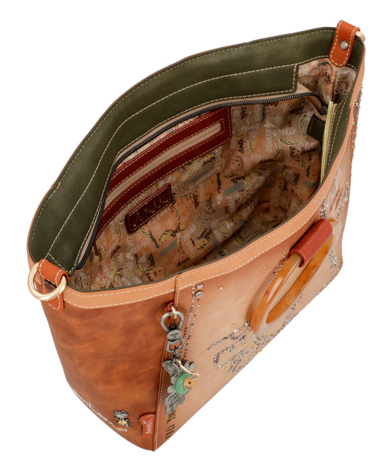 ANEKKE Bloom Flowers Borsa Tracolla 40x25x12 cm