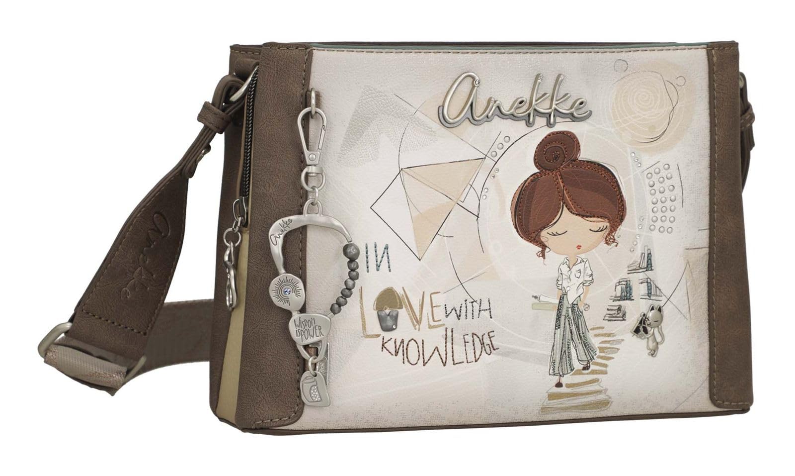 Anekke Sophia Borsa Tracolla Quadrata Donna Stampata
