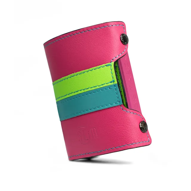 SLim Be Tasck Bicolor portafoglio Fucsia Multicolor pelle