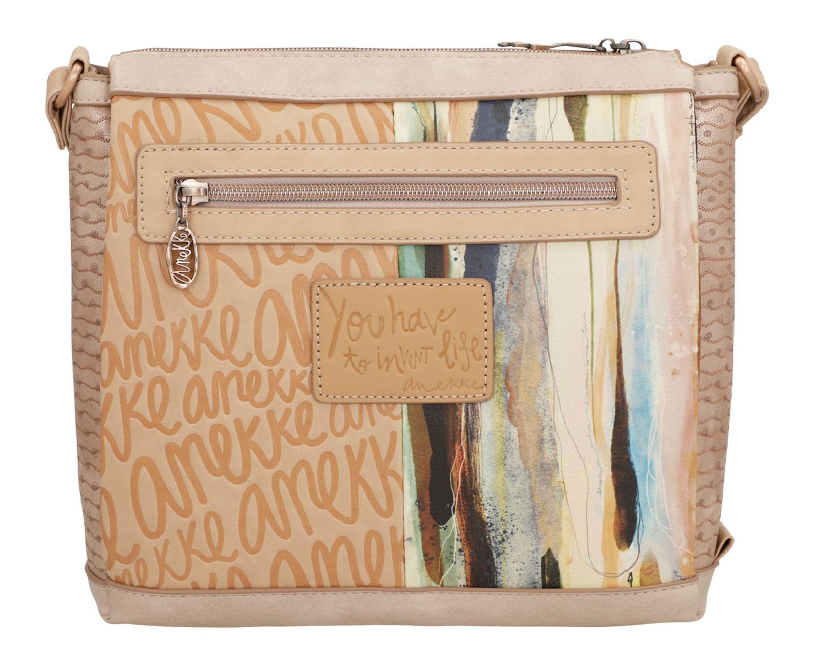 Anekke Hollywood Studio Crossbody borsa a tracolla nude tracolla regolabile