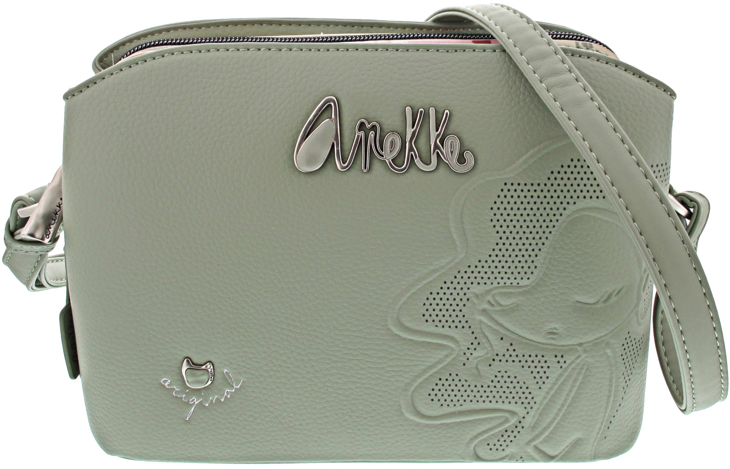 Anekke Original Borsetta Verde 23 cm Poliestere 3 Scomparti