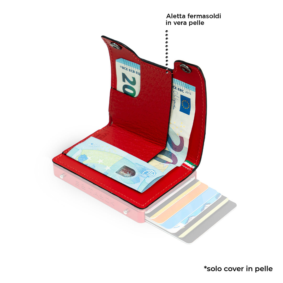 SLim Cover Pelle Be Tasck Cover Pelle Rosso Cinghialino