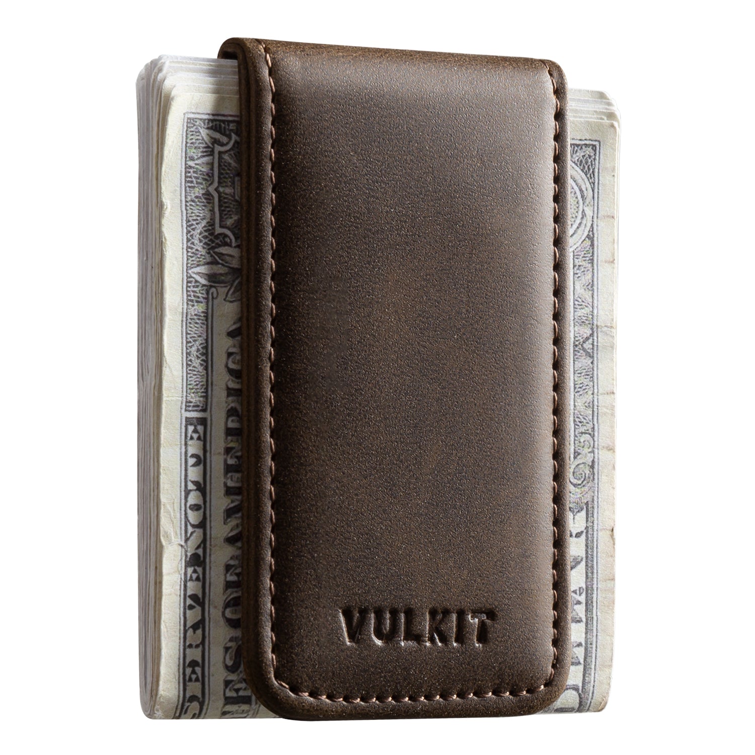 VULKIT VMC101 fermasoldi magnetico pelle vegana espresso 15 banconote