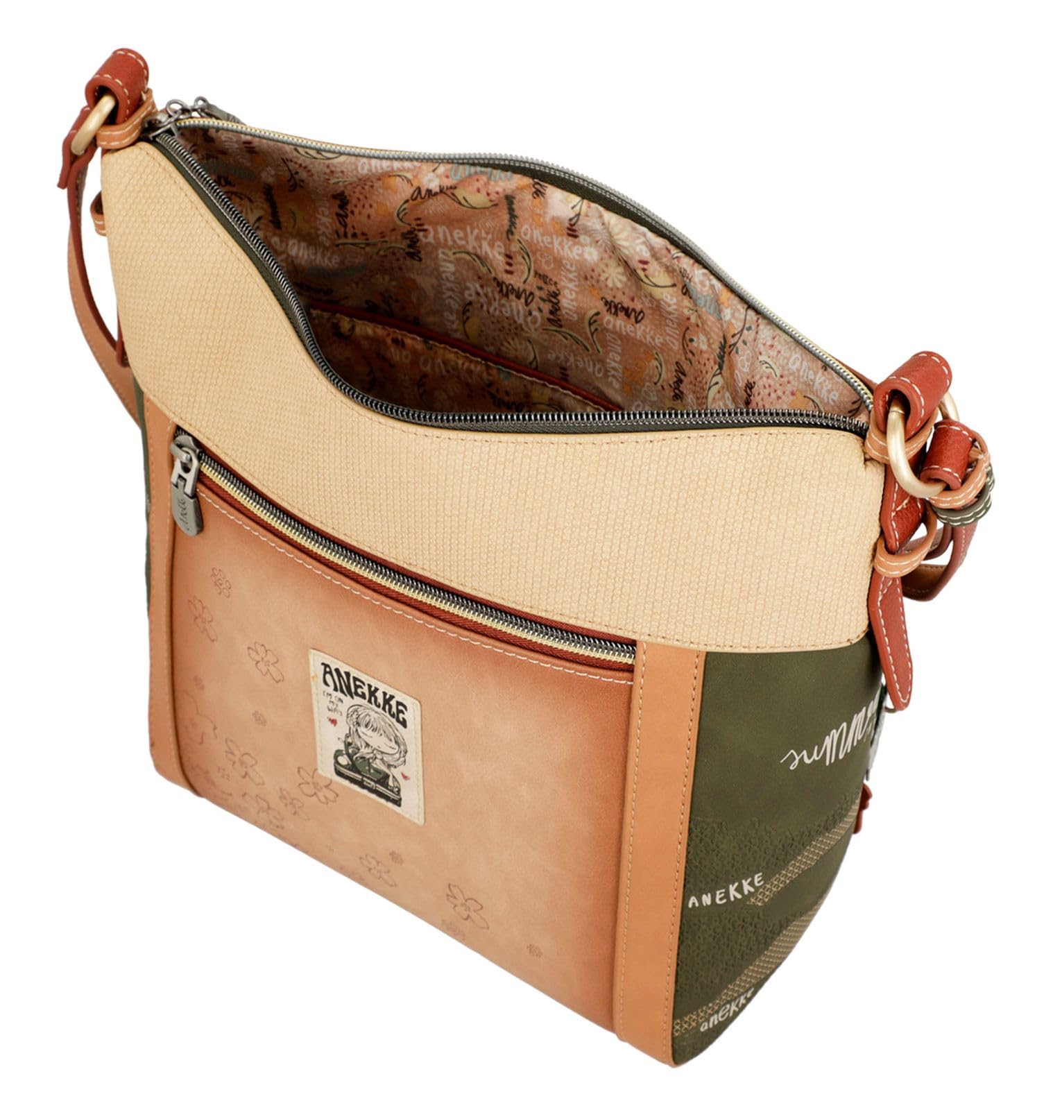 Anekke Bloom Flowers borsa a tracolla grande stampa fiori