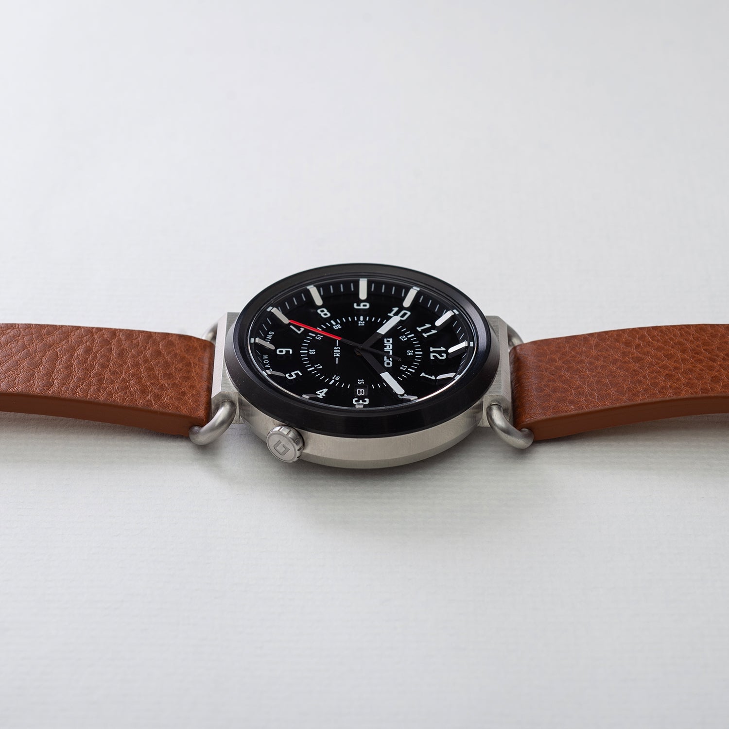Dango Trek TK-01 orologio pelle italiana Whiskey Brown 45mm
