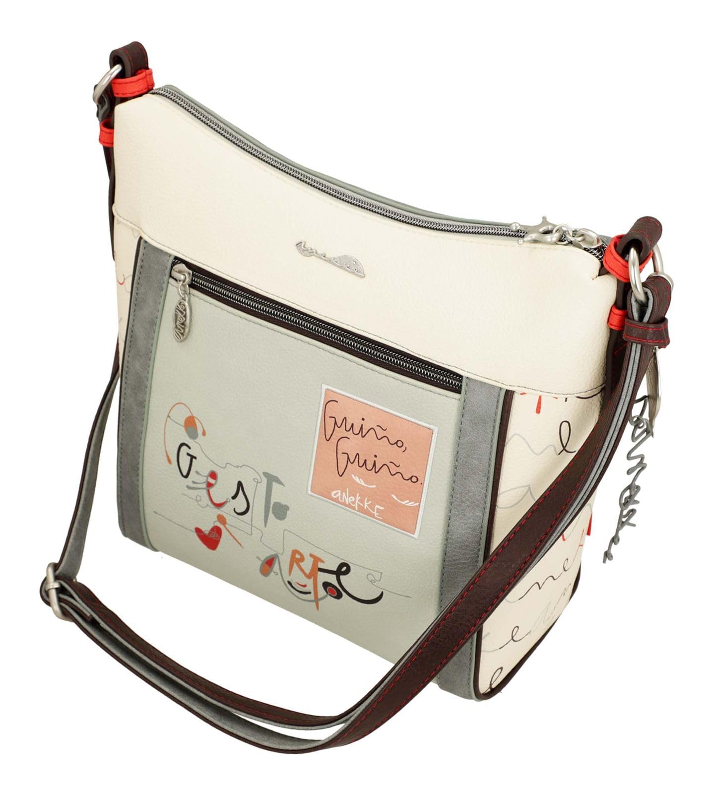 Anekke Mediterranean Ole borsa a tracolla 30x28 cm stampa artistica