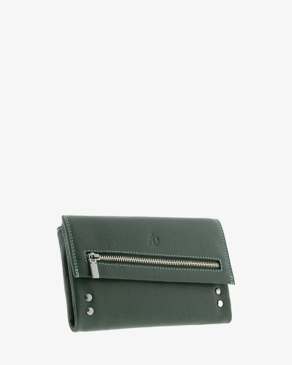 Adapell Satine 4163 portafoglio grande donna pelle nero 12 carte
