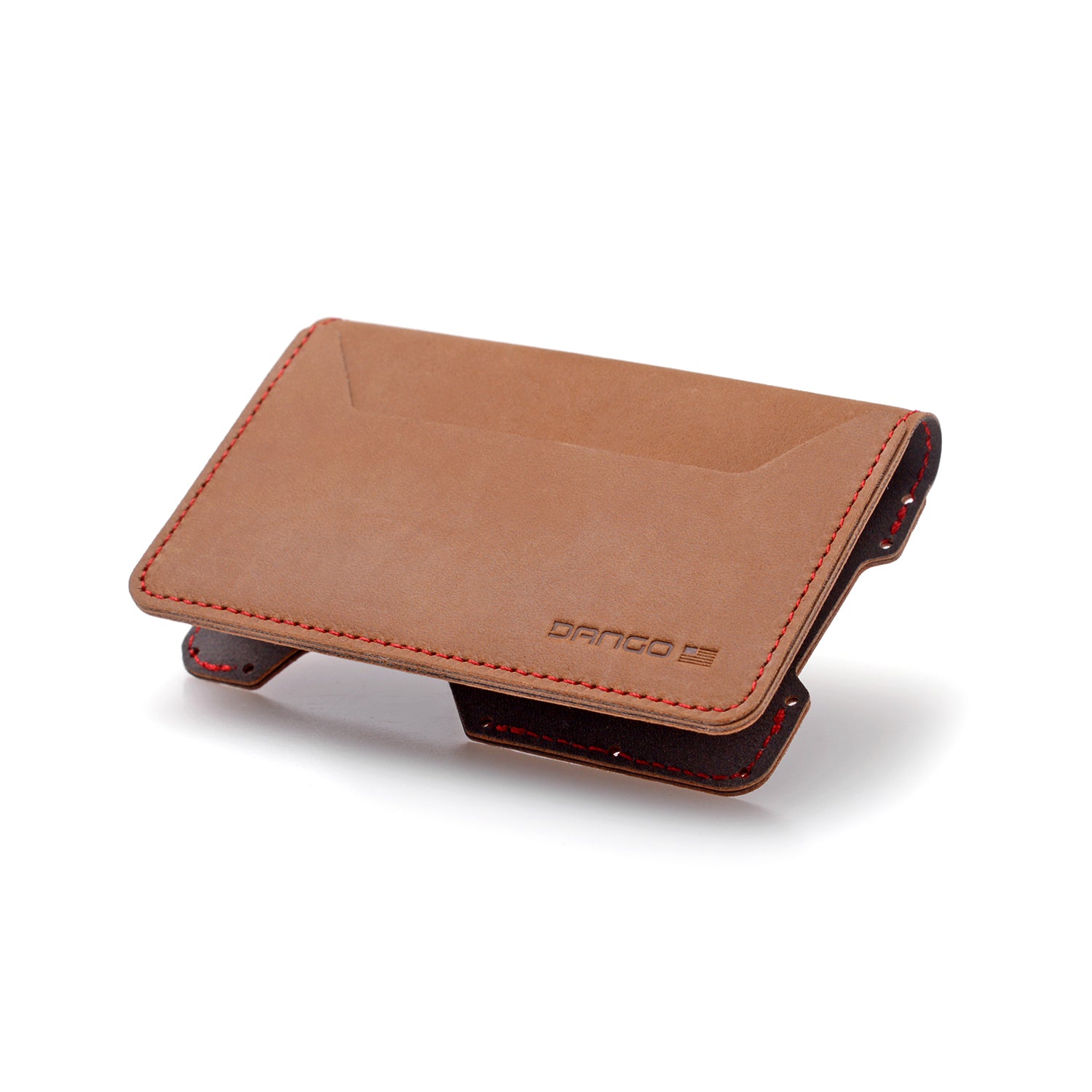 Dango Wallet Add-Ons 3 Pocket Bifold portafoglio Whiskey Brown