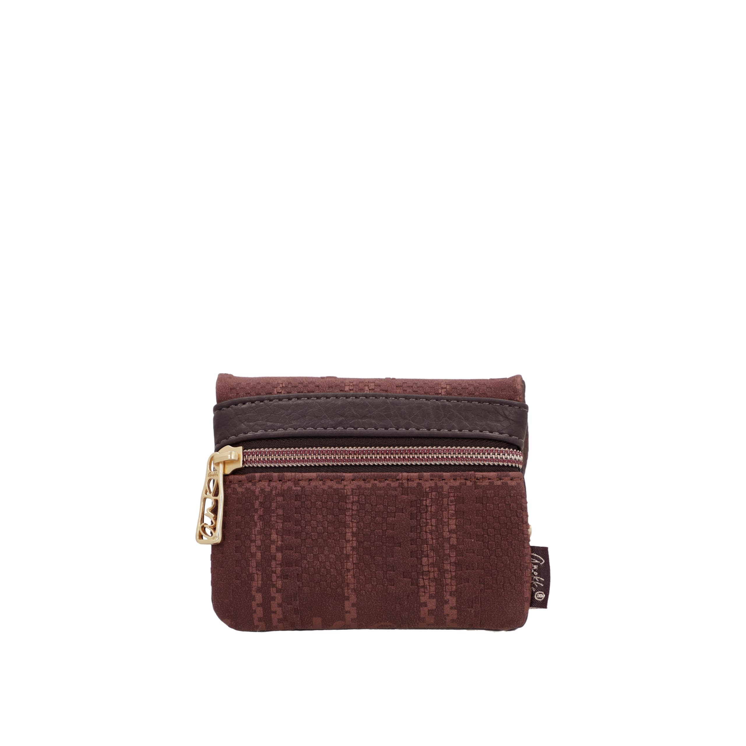 Anekke Burgundy Portamonete Patta Bordeaux