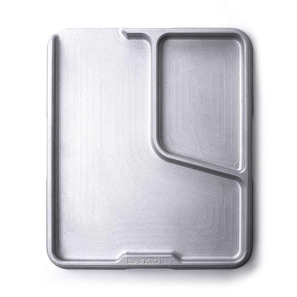 Dango Side Tray svuotatasche alluminio 2 scomparti