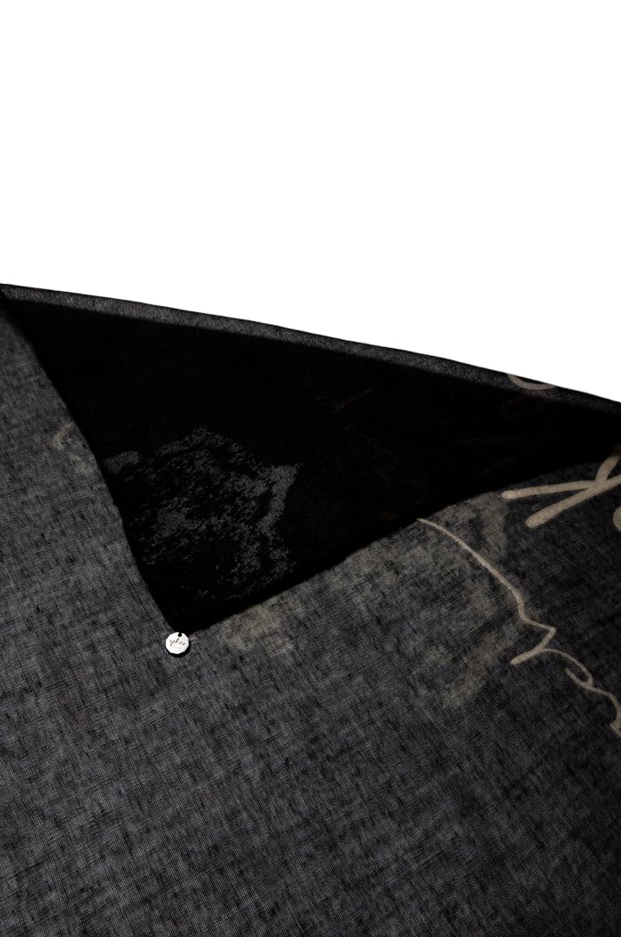 Anekke Sciarpa Donna Scura Pashmina con Stampa