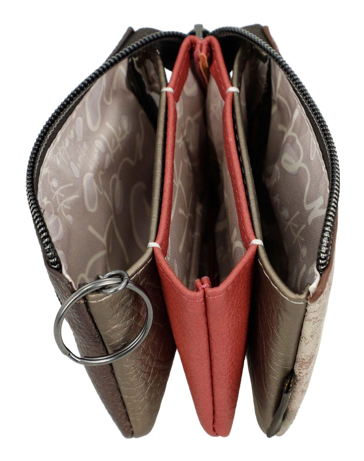 Anekke Muse Portamonete 3 Scomparti Donna Stampato