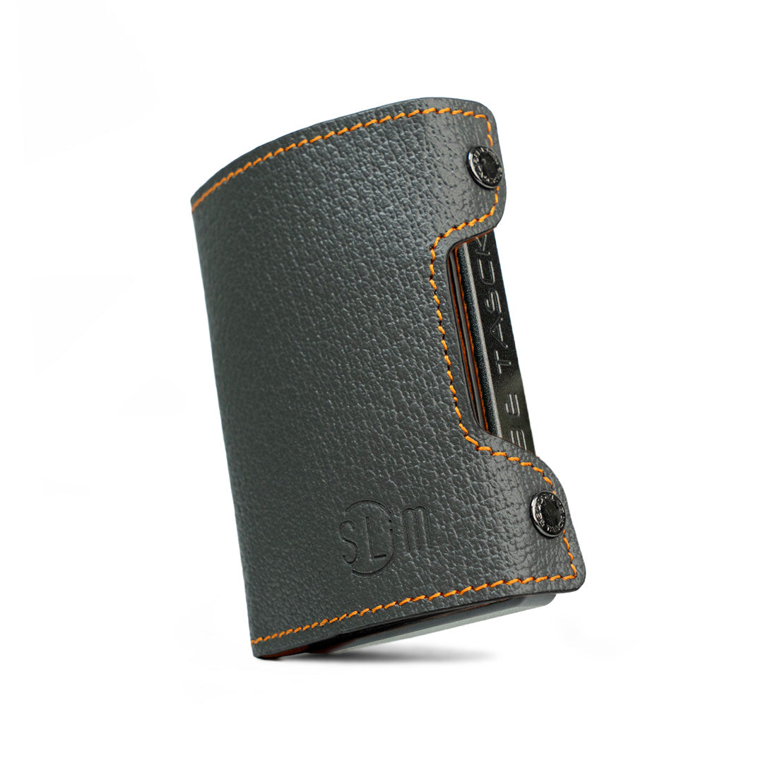 SLim Be Tasck Cinghialino Grigio Arancio portafoglio