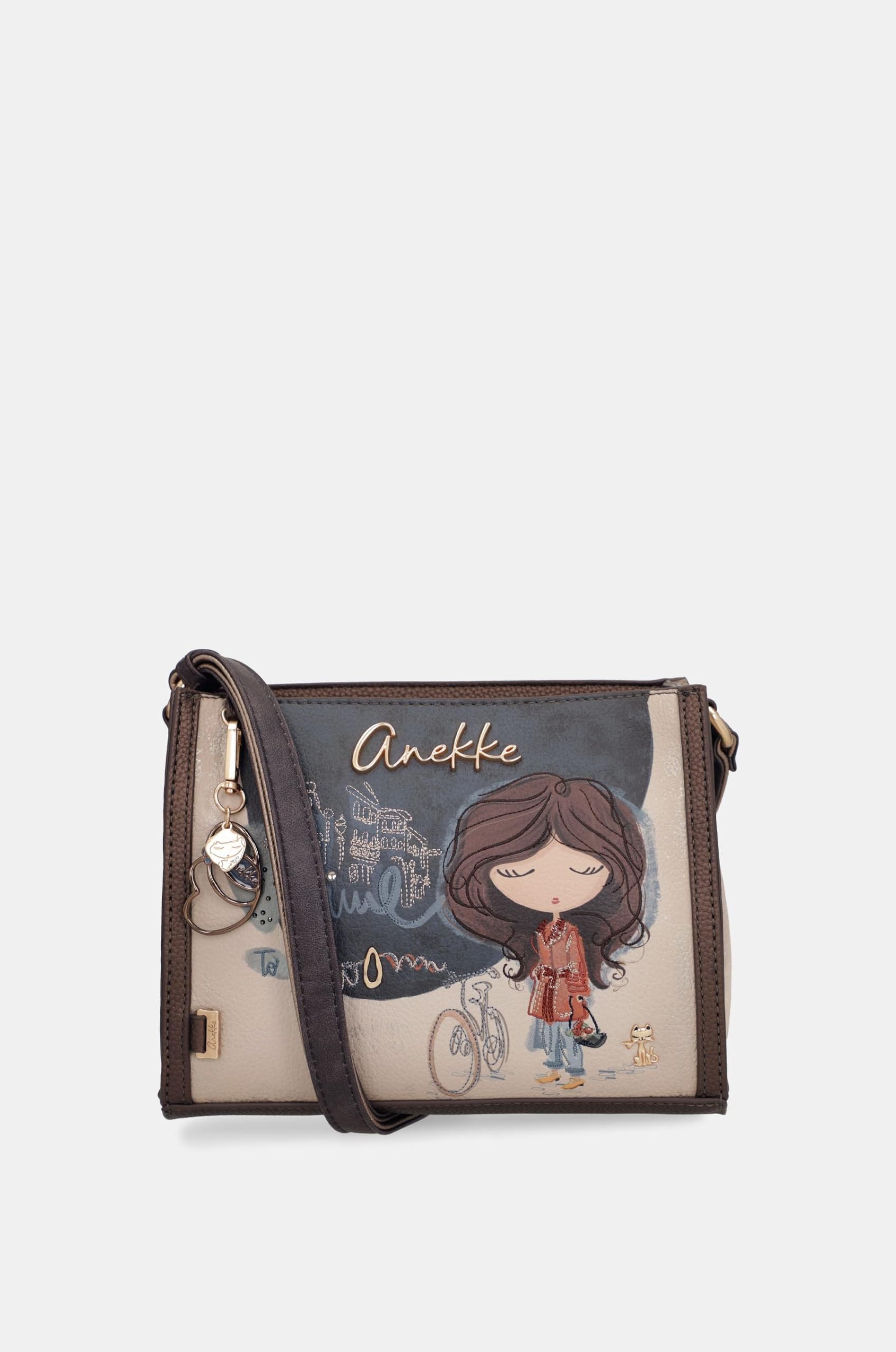 Anekke Tulip borsa a tracolla stampata floreale
