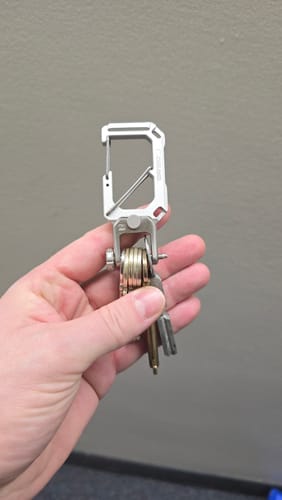Dango Carabiner Moschettone Alluminio + Portachiavi 8 Chiavi
