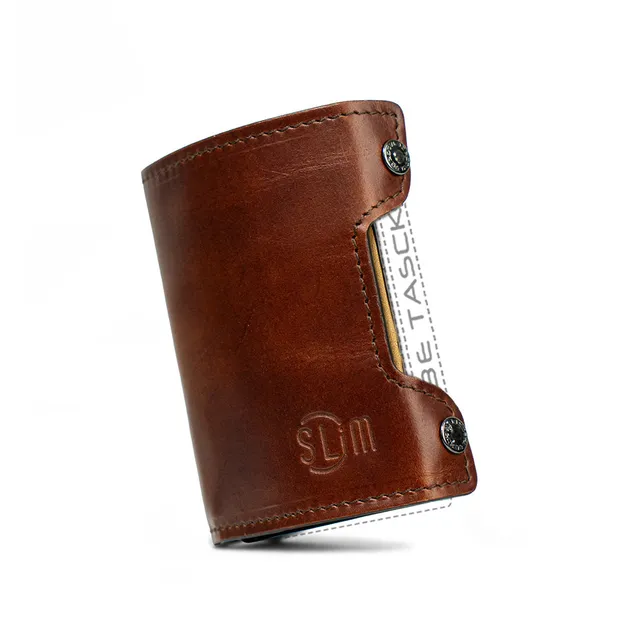 SLim Cover Pelle Be Tasck custodia Crazy Horse Cerato marrone