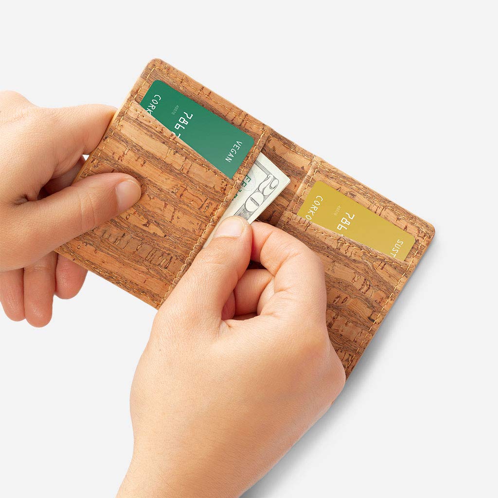 Corkor Wallets portafoglio slim sughero zebra RFID