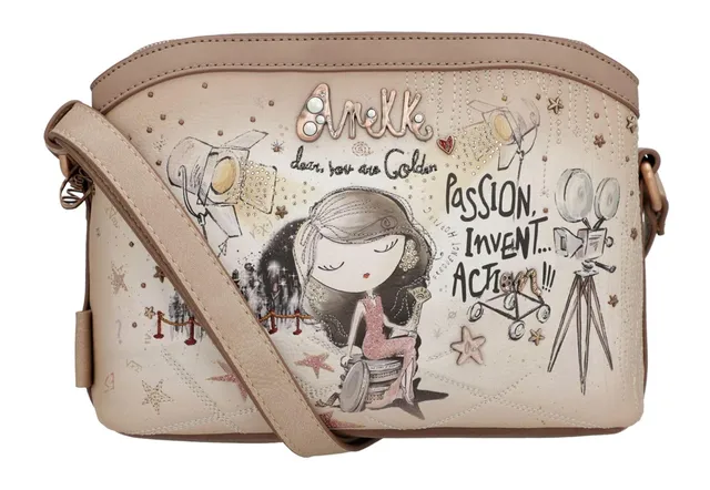 Anekke Hollywood Borsa Crossbody 3 Scomparti Blu M