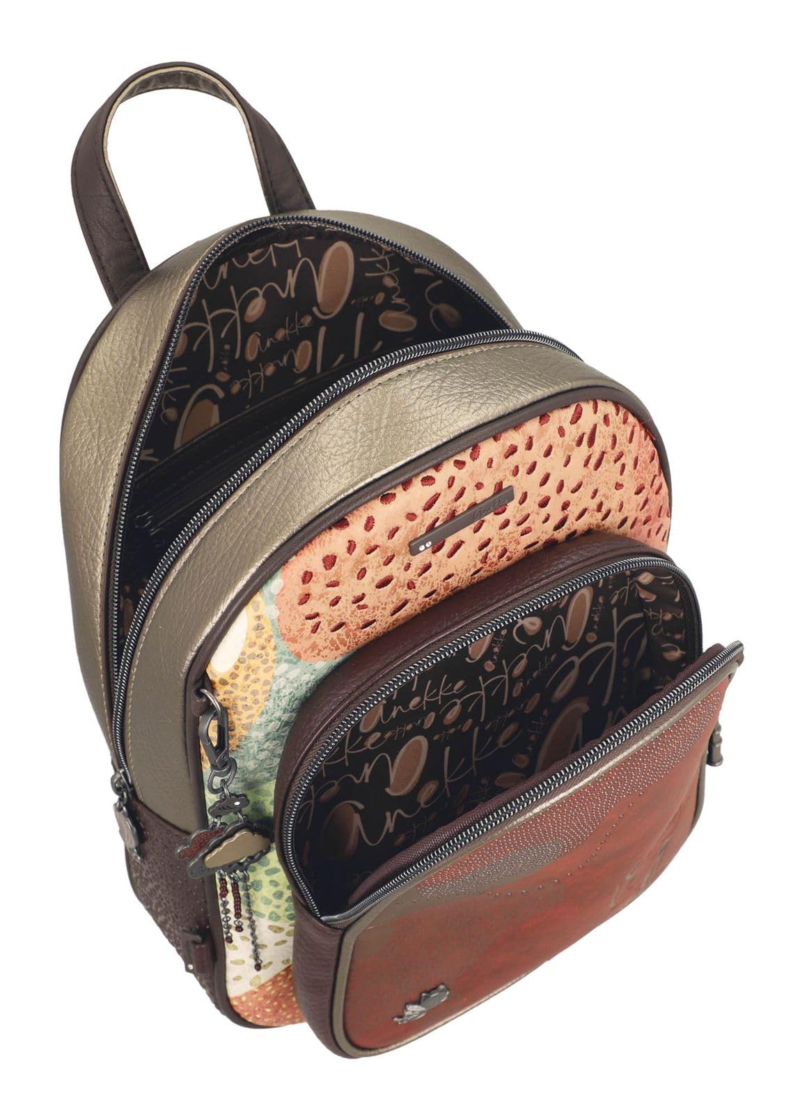 Anekke Odyssey Zaino Medio Tasche Cerniera Regolabile