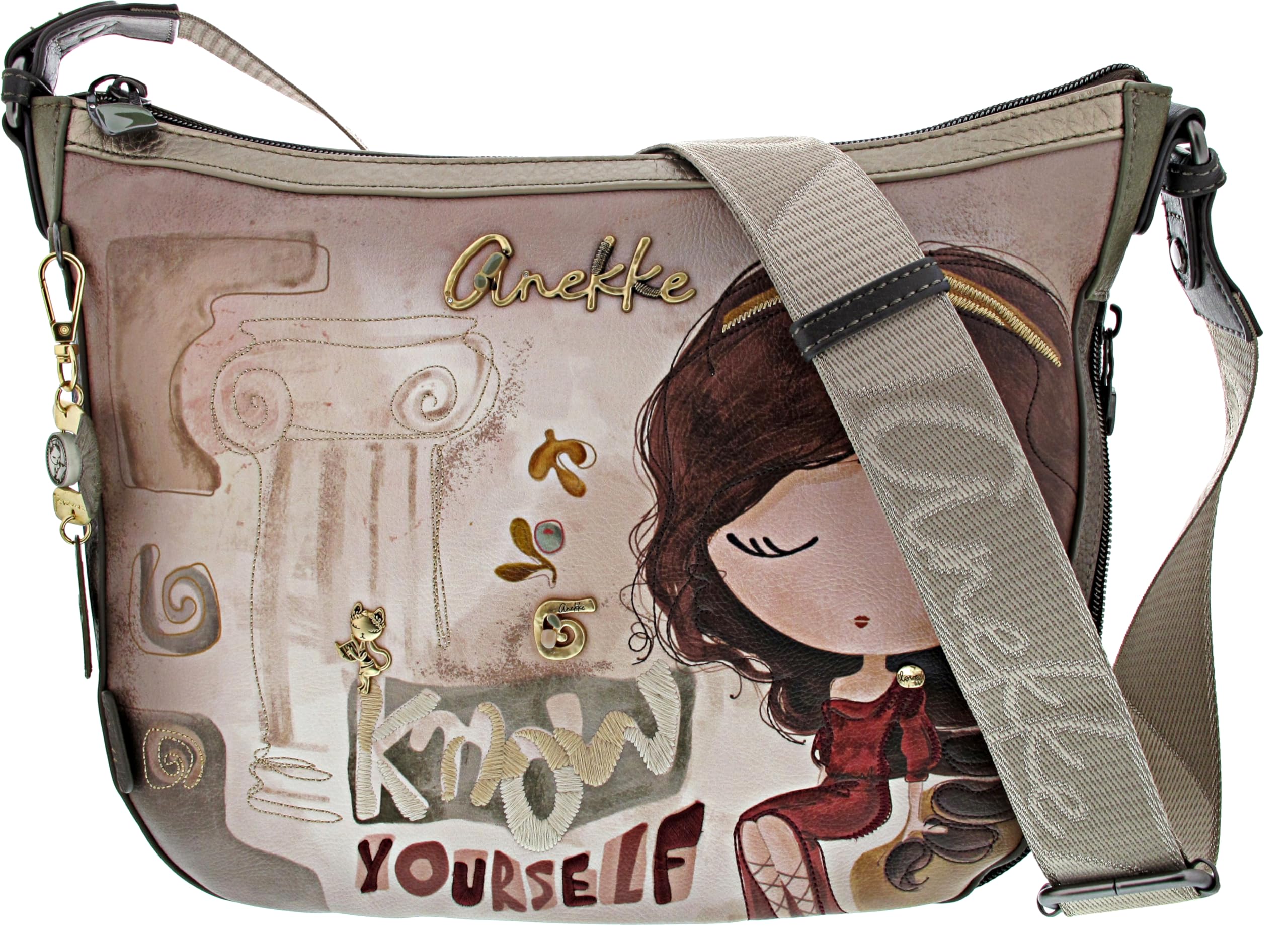 Anekke Muse Borsa Tracolla Grande Donna Stampa